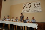 Oslavy 75. výročí založení SDH Veselá 23. srpna 2008