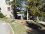 Brigáda stavění přístřešku v Zašové 20. října 2012